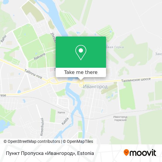 Пункт Пропуска «Ивангород» map