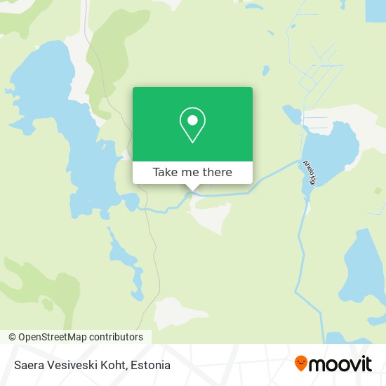 Карта Saera Vesiveski Koht