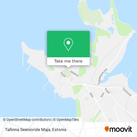 Tallinna Seenioride Maja map
