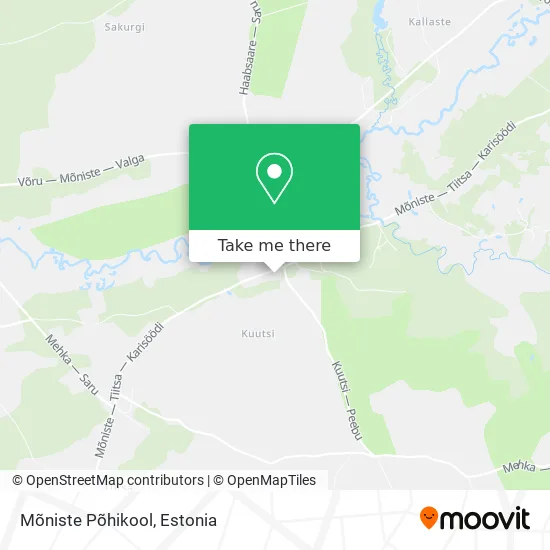 Карта Mõniste Põhikool