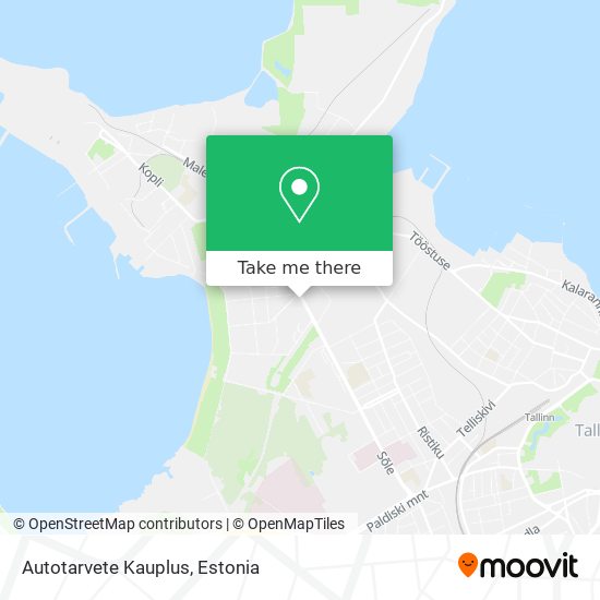 Карта Autotarvete Kauplus