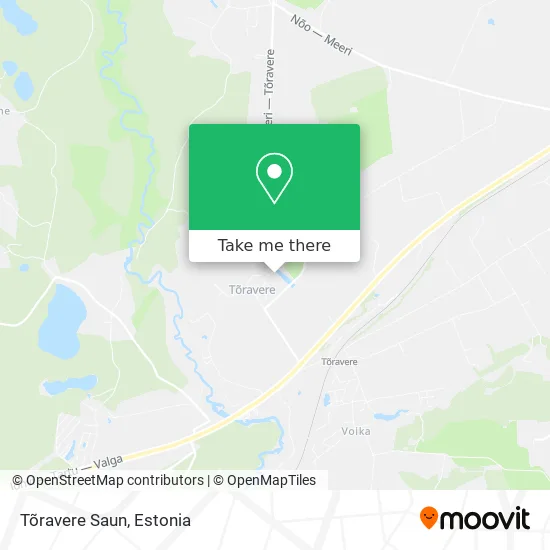 Карта Tõravere Saun