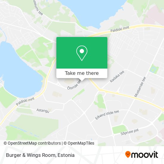 Burger & Wings Room map