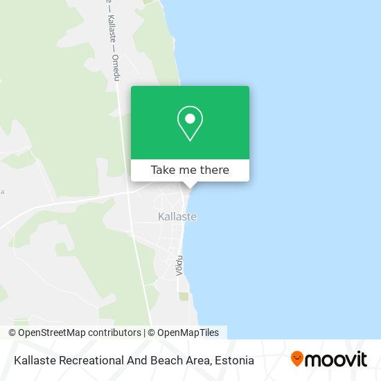 Карта Kallaste Recreational And Beach Area