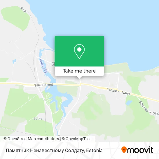 Карта Памятник Неизвестному Солдату