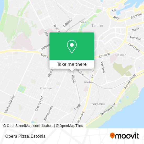 Opera Pizza map
