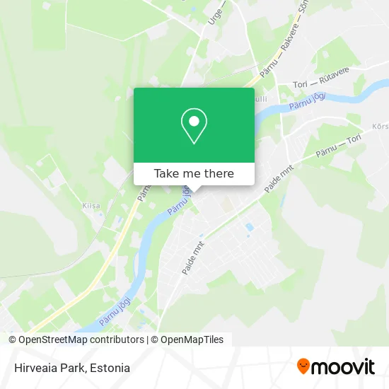 Hirveaia Park map