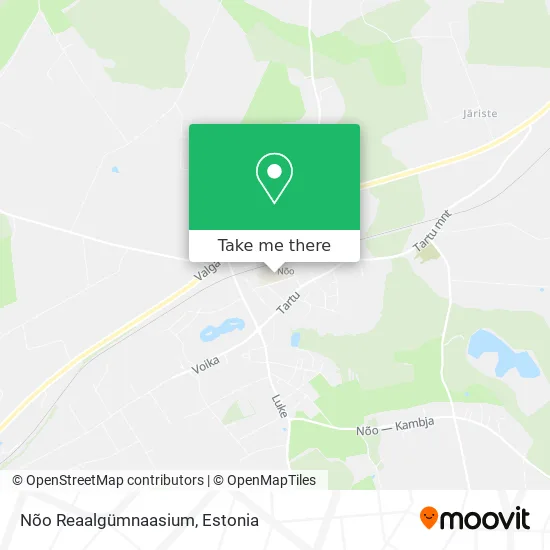 Карта Nõo Reaalgümnaasium