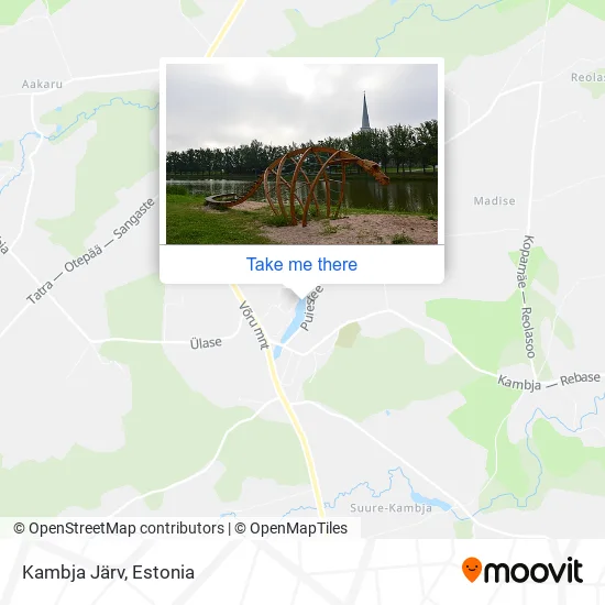 Карта Kambja Järv