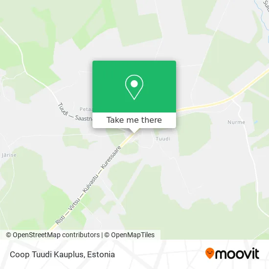 Карта Coop Tuudi Kauplus