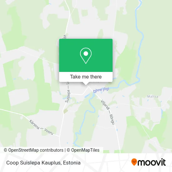 Карта Coop Suislepa Kauplus