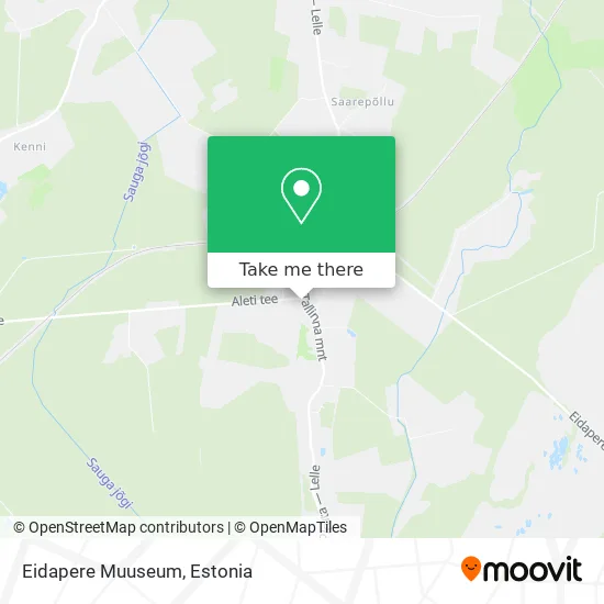 Карта Eidapere Muuseum