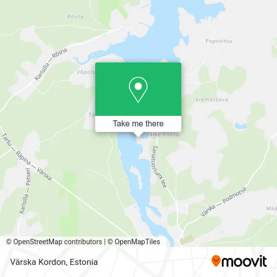 Карта Värska Kordon