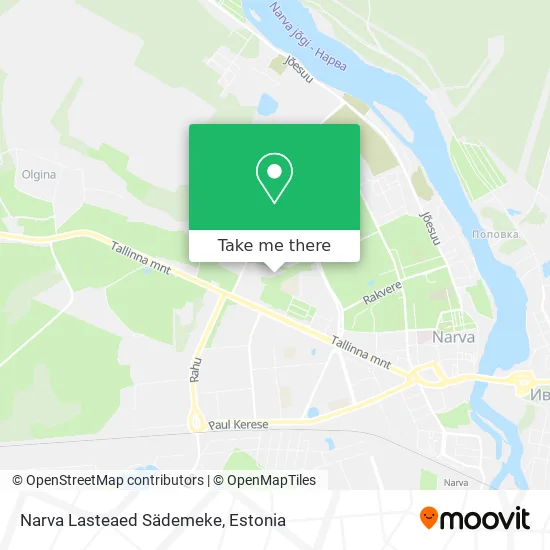 Карта Narva Lasteaed Sädemeke