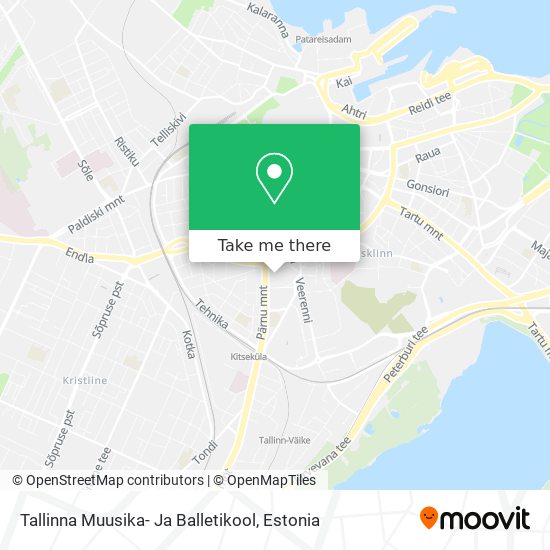 Tallinna Muusika- Ja Balletikool map