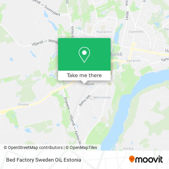 Bed Factory Sweden Oü map