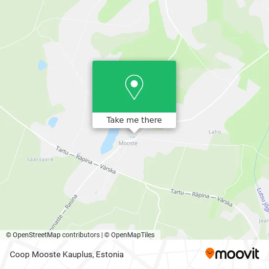 Карта Coop Mooste Kauplus