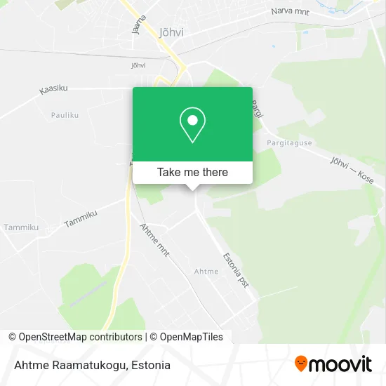Карта Ahtme Raamatukogu