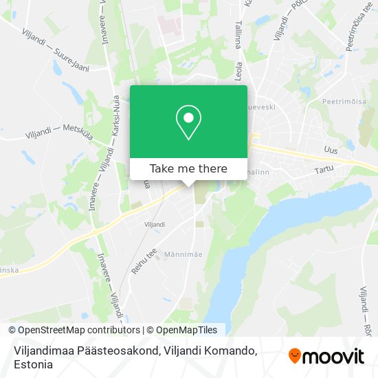 Карта Viljandimaa Päästeosakond, Viljandi Komando