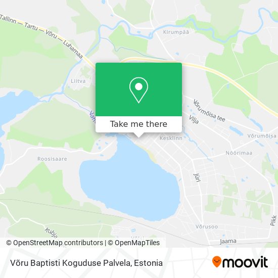 Võru Baptisti Koguduse Palvela map