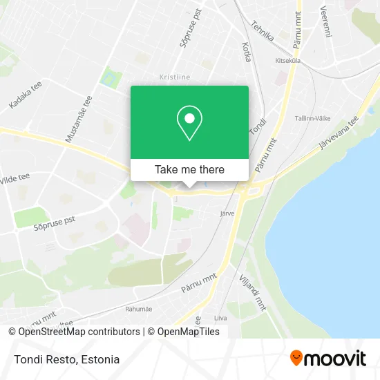 Карта Tondi Resto