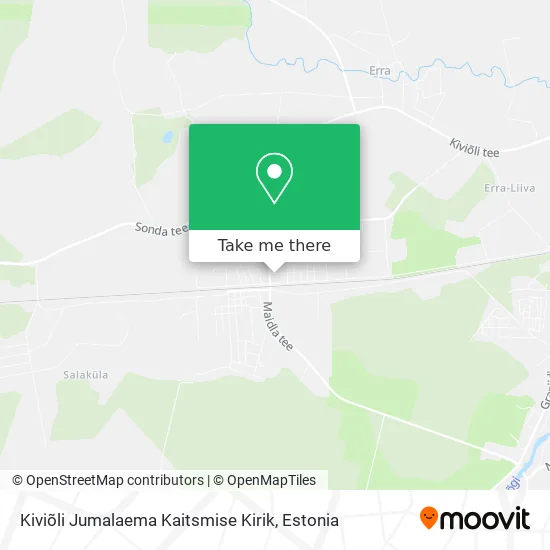 Карта Kiviõli Jumalaema Kaitsmise Kirik