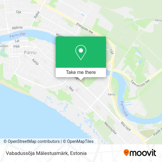 Карта Vabadussõja Mälestusmärk