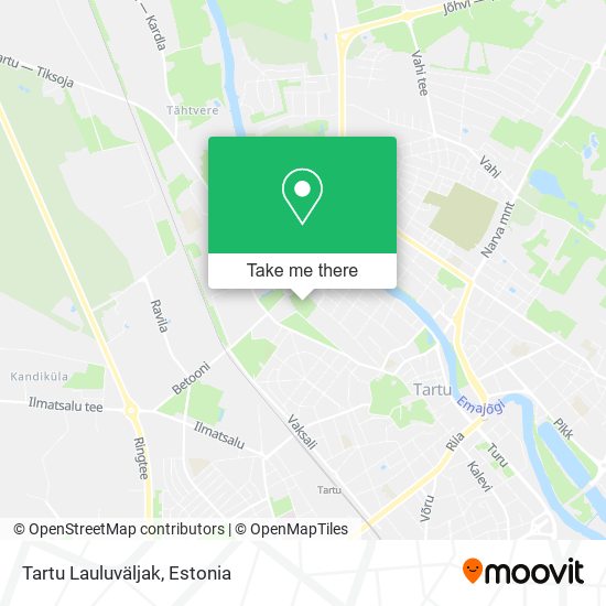 Tartu Lauluväljak map