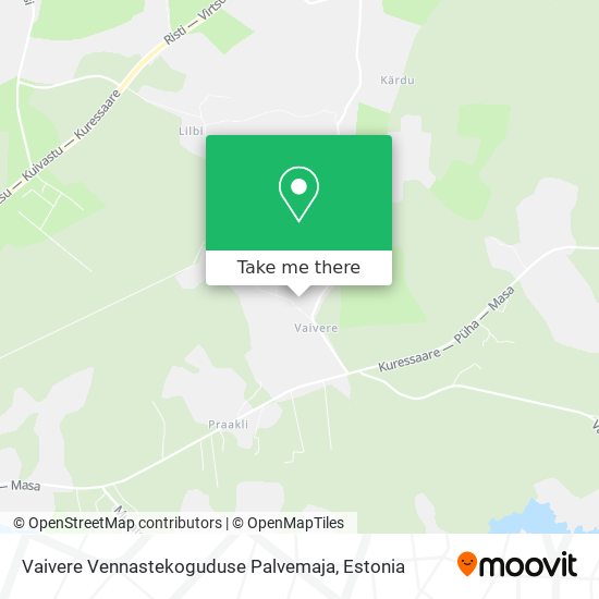 Vaivere Vennastekoguduse Palvemaja map