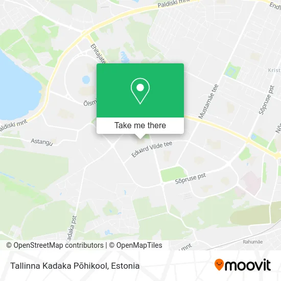 Карта Tallinna Kadaka Põhikool