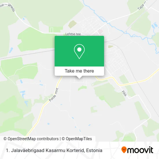 Карта 1. Jalaväebrigaad Kasarmu Korterid