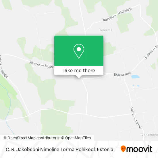 Карта C. R. Jakobsoni Nimeline Torma Põhikool