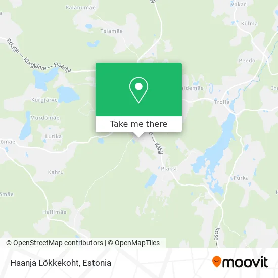 Карта Haanja Lõkkekoht