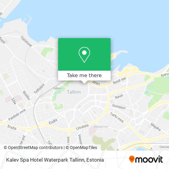 Kalev Spa Hotel Waterpark Tallinn map