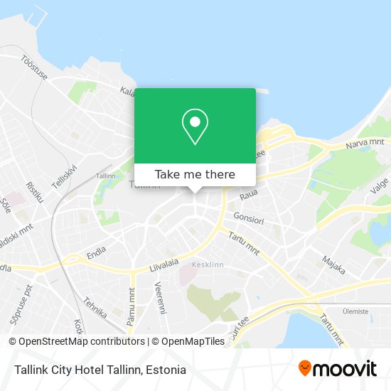 Tallink City Hotel Tallinn map