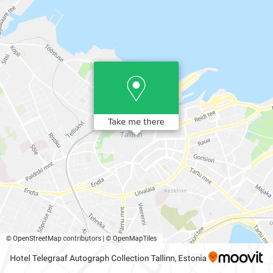 Hotel Telegraaf Autograph Collection Tallinn map