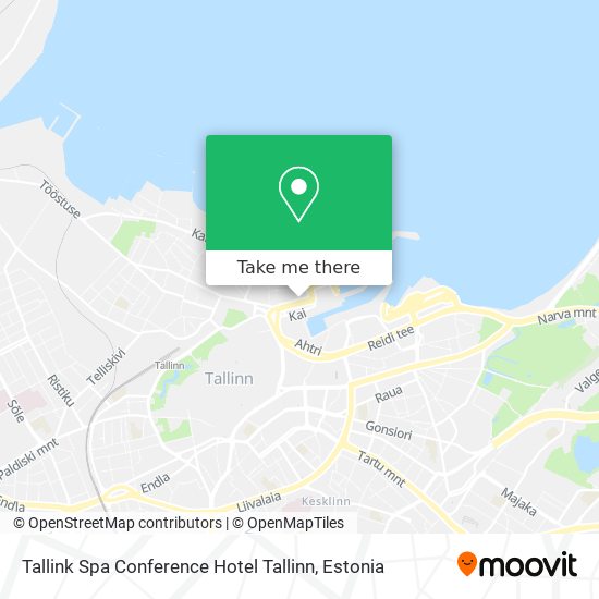Tallink Spa Conference Hotel Tallinn map