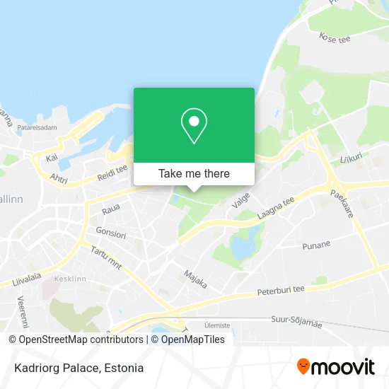 Kadriorg Palace map