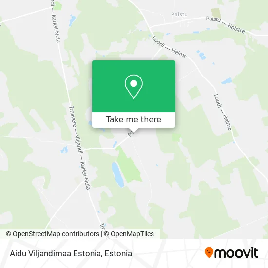 Карта Aidu Viljandimaa Estonia