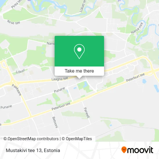 Mustakivi tee 13 map