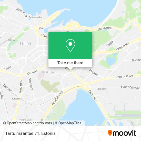 Карта Tartu maantee 71