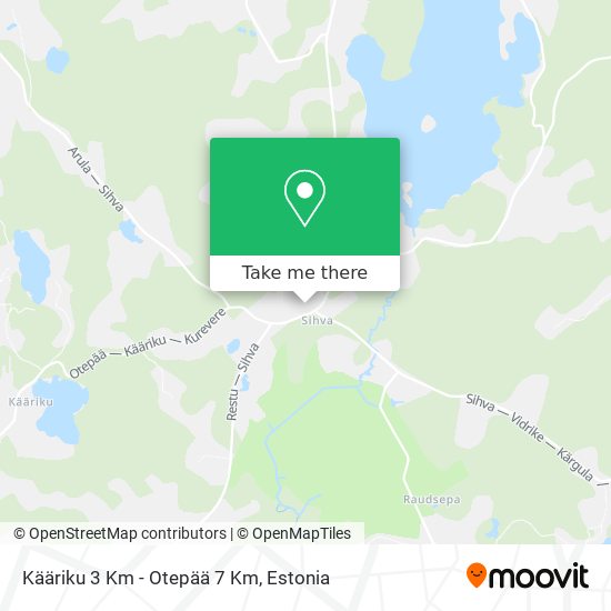 Kääriku 3 Km - Otepää 7 Km map