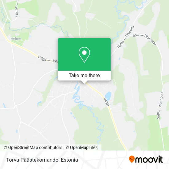 Tõrva Päästekomando map