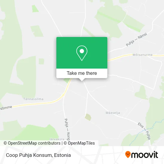 Карта Coop Puhja Konsum