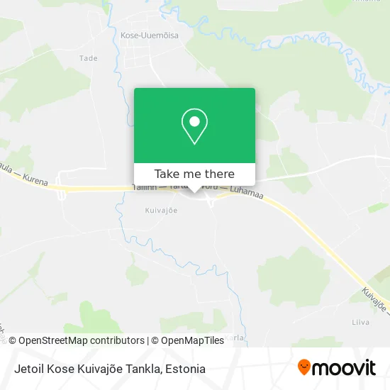 Карта Jetoil Kose Kuivajõe Tankla