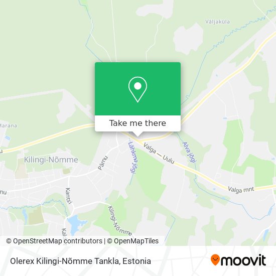 Olerex Kilingi-Nõmme Tankla map