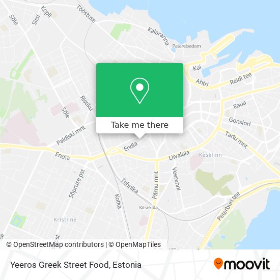 Карта Yeeros Greek Street Food