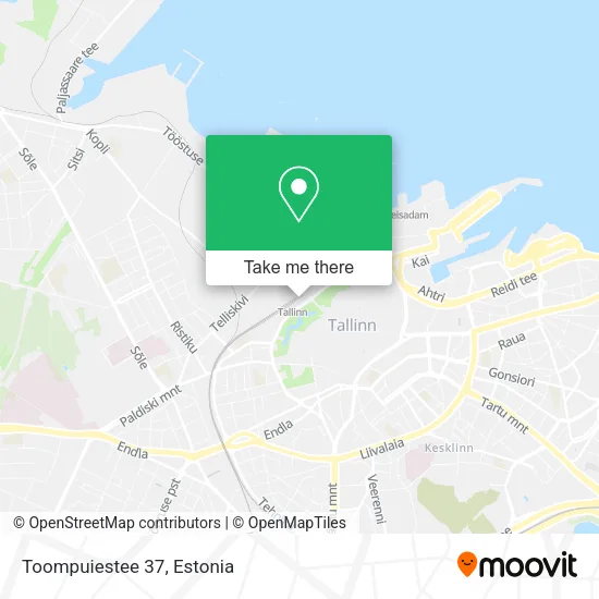 Toompuiestee 37 map