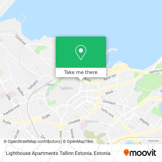 Lighthouse Apartments Tallinn Estonia map