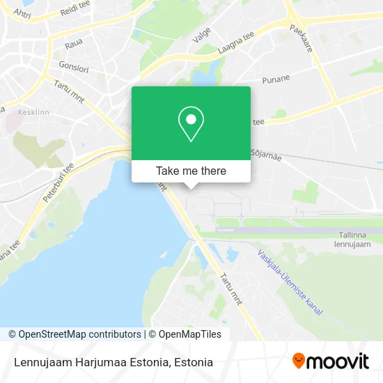 Lennujaam Harjumaa Estonia map
